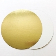 Подложка для торта золото-жемчуг 36 см, 3,5 мм